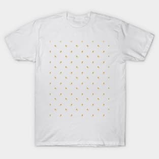 Gold Ditsy Bee Print T-Shirt